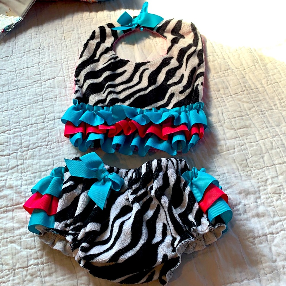 Mud Pie Baby Girl Birthday or Dress Up Set Ruffle